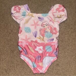 Disney Princess Ariel Pink and Purple Floral Infant swimsuit